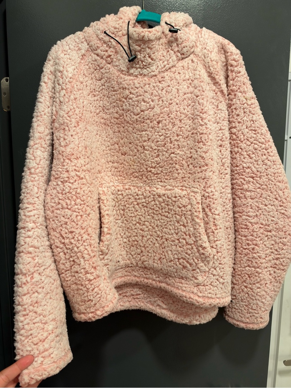 Victoria’s Secret PINK Sherpa pullover sweater women’s sz L